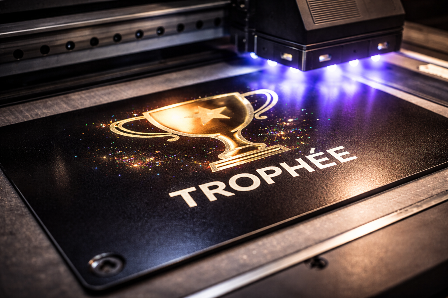 Imprimante UV à plat sur support rigide