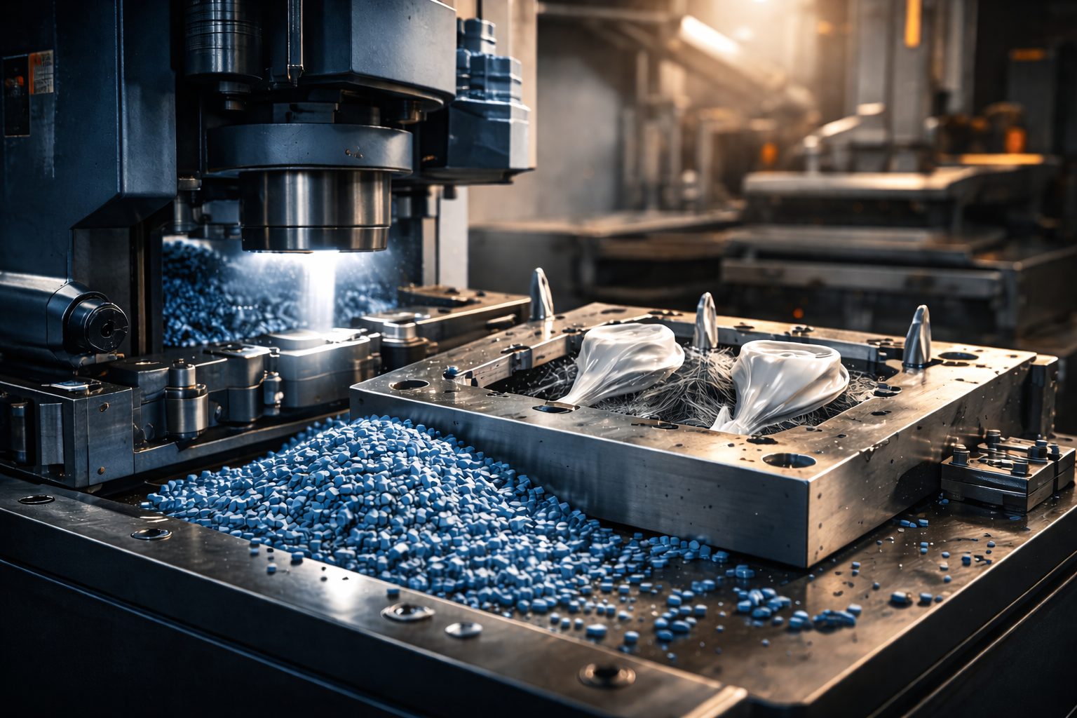 Machine d’injection : production de pièces de trophées en plastique