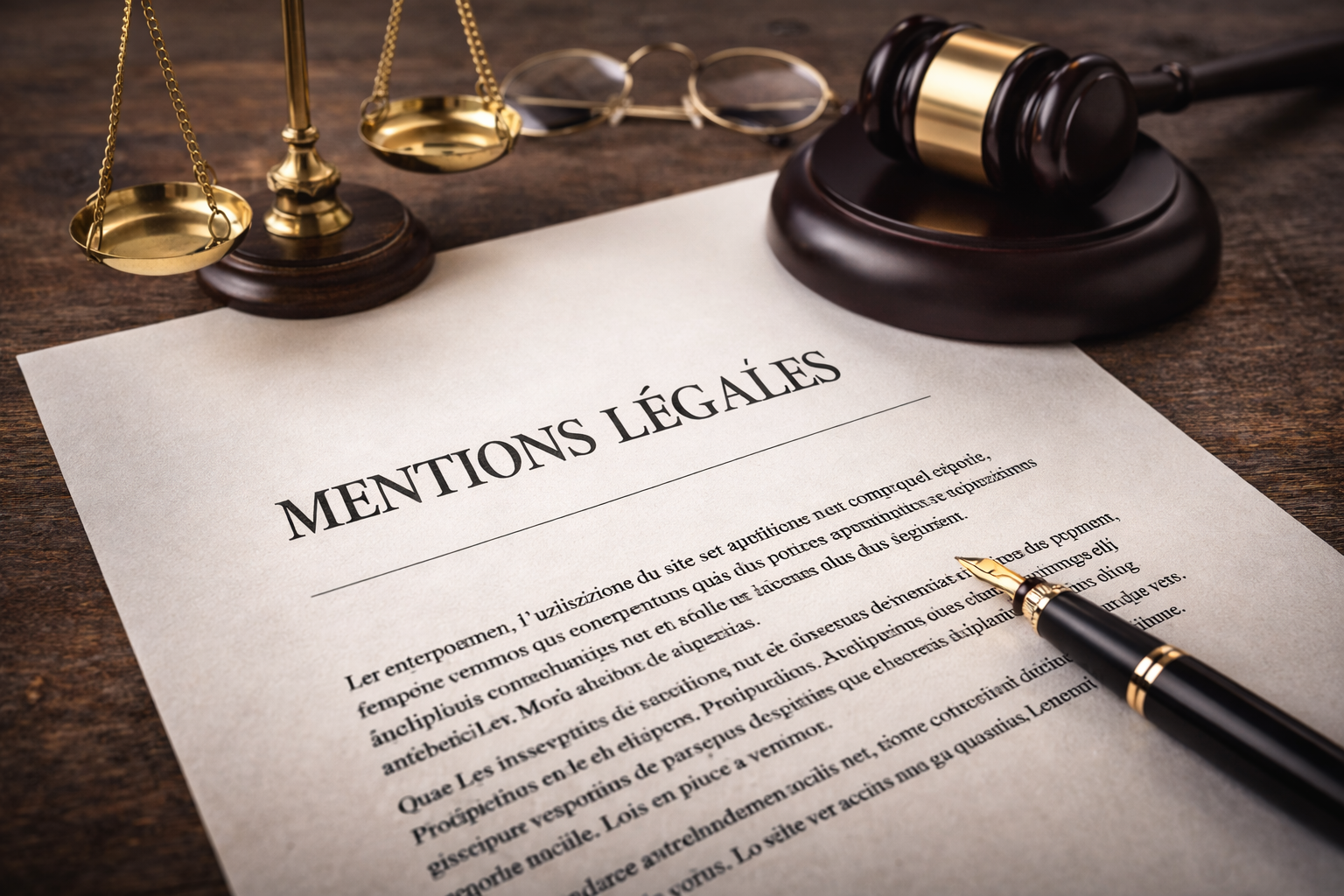 Illustration neutre : balance et documents (sans texte)